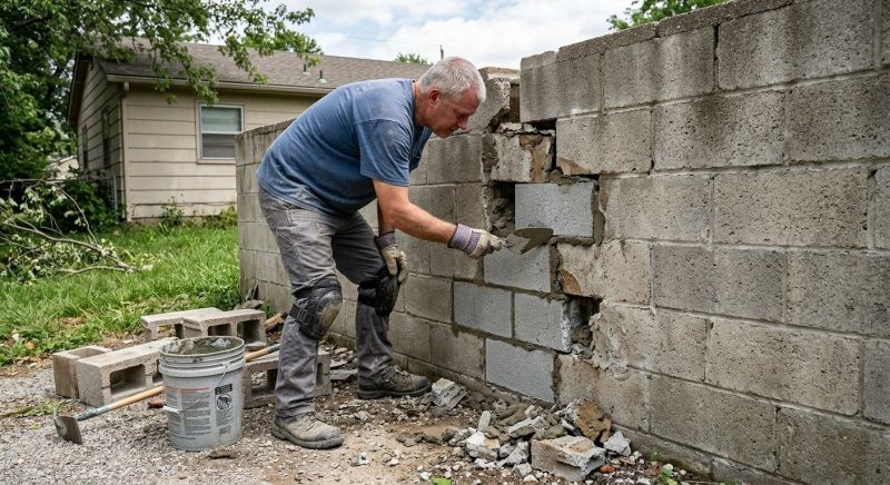 Block Wall Repair in Lafayette, CA
