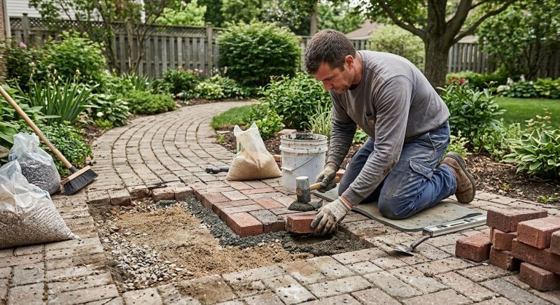 Brick Driveway Repair in Contra Costa County, CA