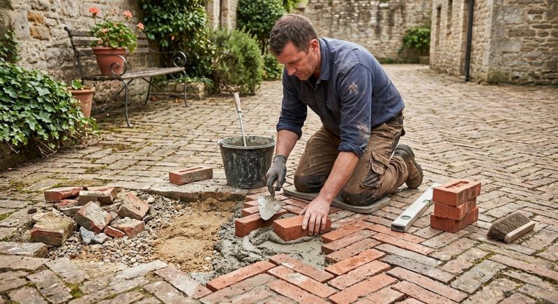 Brick Flatwork Repair in Oakley, CA