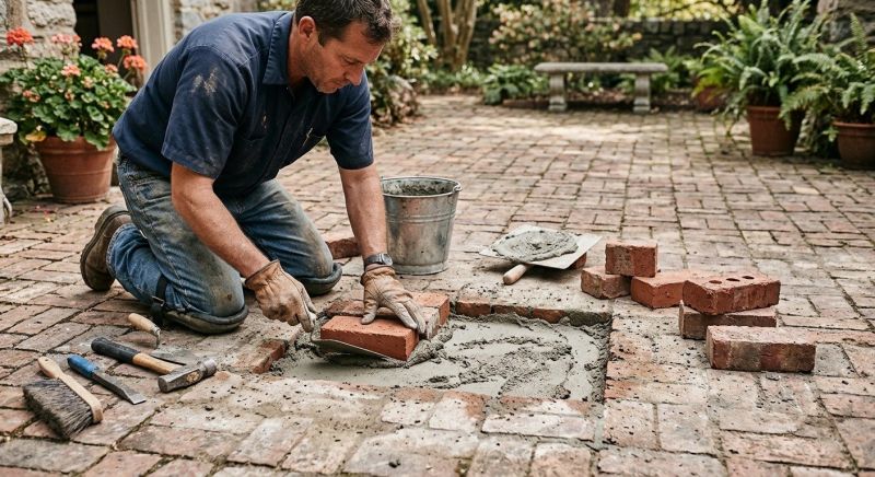 Brick Flatwork Repair in Pleasanton, CA