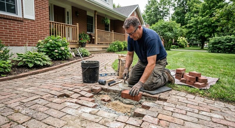 Brick Flatwork Repair in Travis Afb, CA