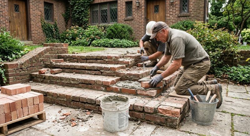Brick Stairs Repair in Antioch, CA