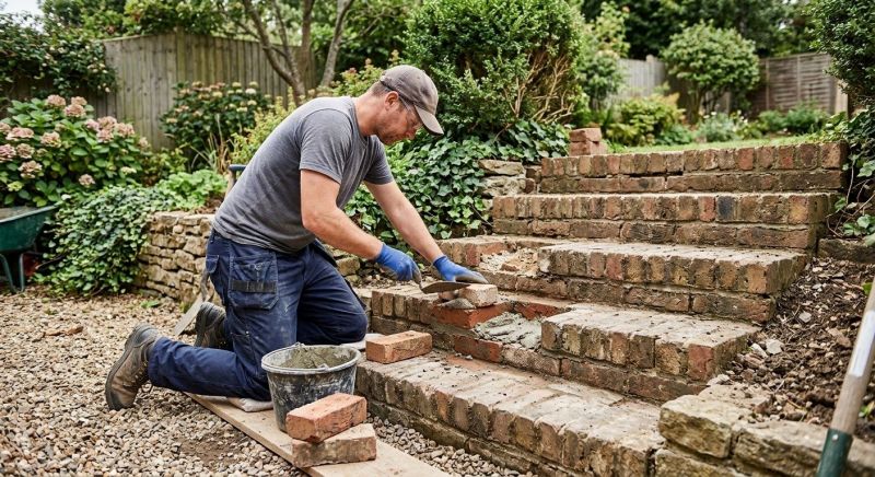 Brick Stairs Repair in Danville, CA