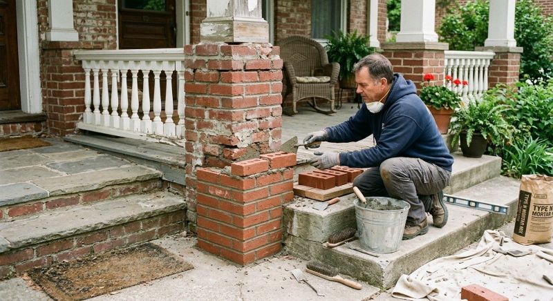 Brick Stairs Repair in Suisun City, CA