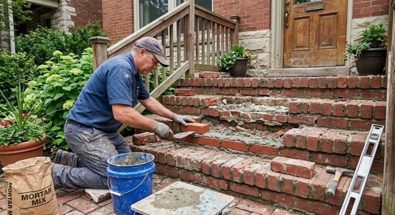 Brick Steps Repair in Contra Costa County, CA