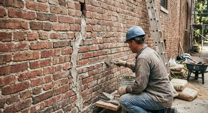 Brick Wall Repair in Brentwood, CA