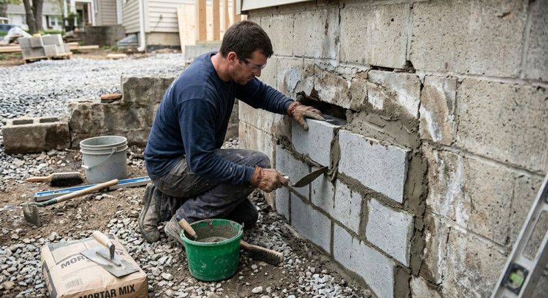 Concrete Block Repair in Dublin, CA
