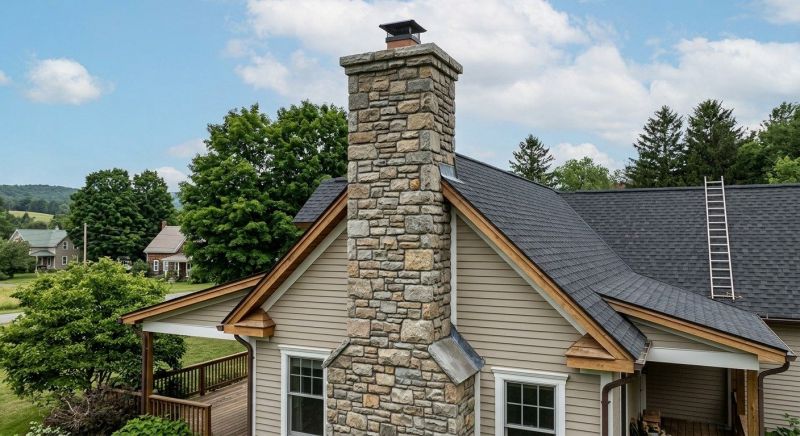 Stone Chimney Installation in Danville, CA
