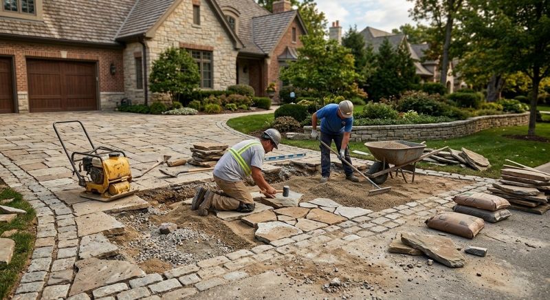Stone Driveway Repair in Contra Costa County, CA