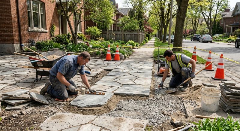 Stone Walkway Repair in Contra Costa County, CA