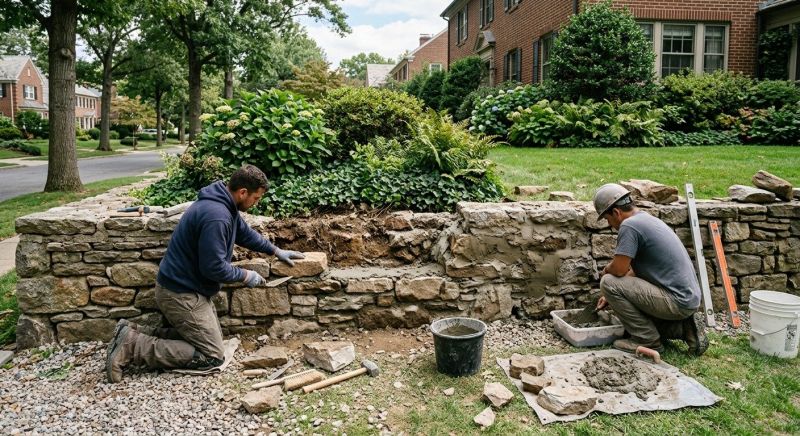 Stone Wall Repair in Martinez, CA